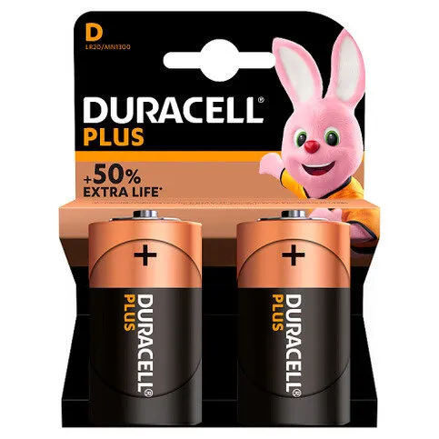 DURACELL BATTERIES D 2S