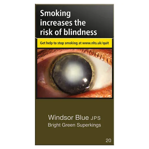 Windsor Blue JPS Bright Green Superkings 20s