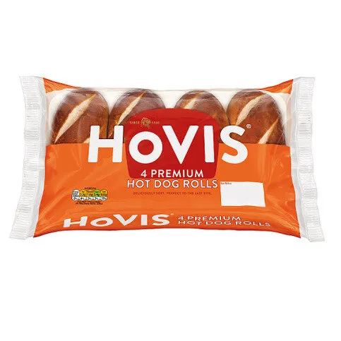 Hovis 4 Premium Hot Dog Rolls