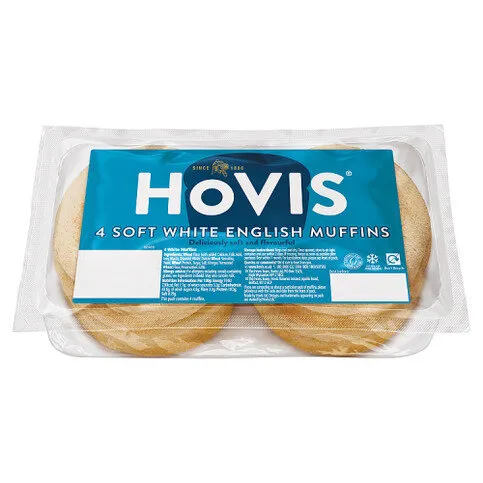 Hovis 4 Soft White English Muffins