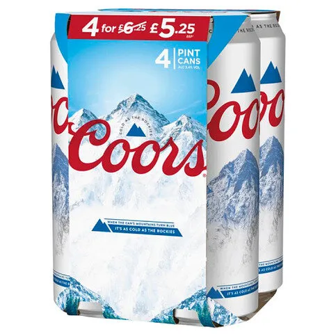 Coors 4 x 568ml