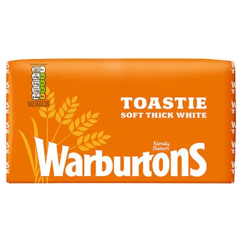 Warburtons Soft Thick White Toastie - 800g Bread Slices