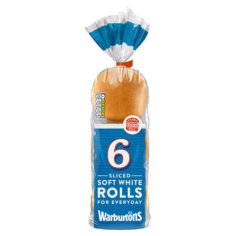 Warburtons 6 Sliced Soft White Rolls (359183)