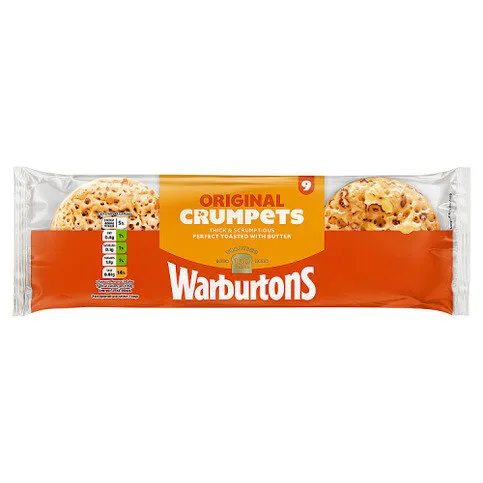 Warburtons 9 Original Crumpets