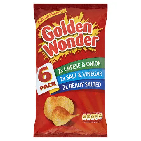 G/WONDER CRISPS VARIETY 6PACK
