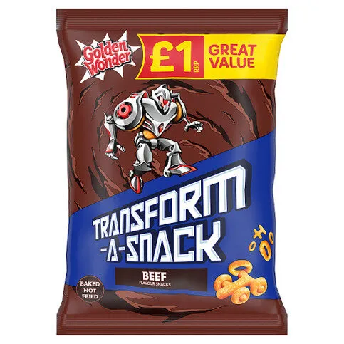 Golden Wonder Transform-a-Snack Beef Flavour Snacks 56g