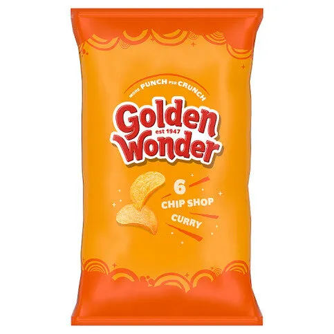 Golden Wonder Chip Shop Curry 6 x 25g