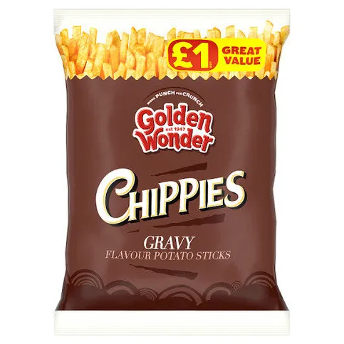 Golden Wonder Chippies Gravy Flavour Potato Sticks 70g