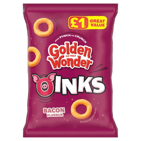 Golden Wonder Oinks Bacon Flavour 46g