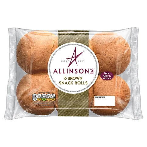 Allinson's 6 Brown Snack Rolls