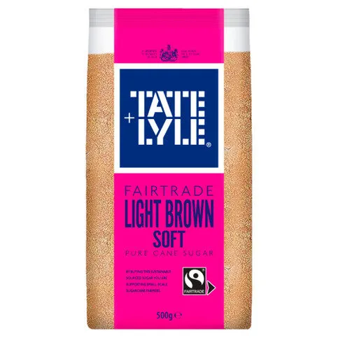 Tate & Lyle Fairtrade Light Brown Soft Pure Cane Sugar 500g