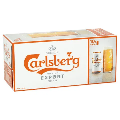 Carlsberg Export Lager Beer 10 x 440ml Cans