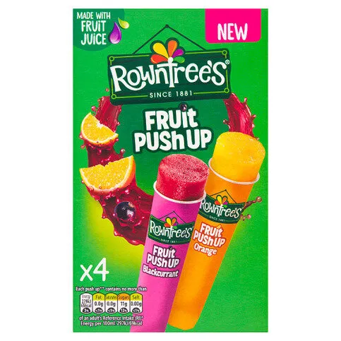 Rowntree's Fruit Push Up 4 x 90ml (360ml)
