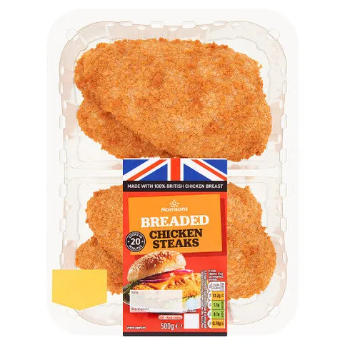 Morrisons Breaded Chicken Steaks 500g