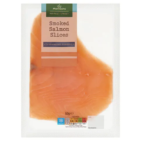 Morrisons Market Street Smoked Salmon Slices 60g
