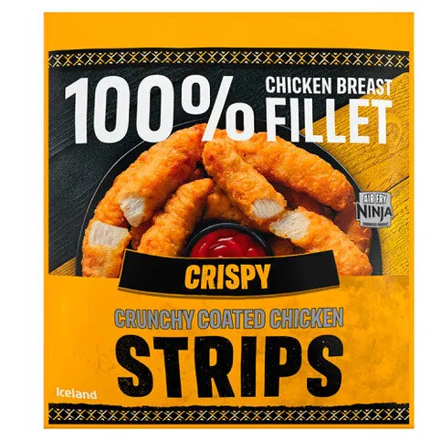 Iceland Crispy Crunchy Coated Chicken Strips 500g