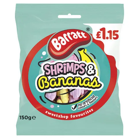 Barratt Shrimps & Bananas 150g