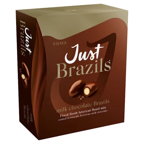 Just Brazils Milk Chocolate Brazils 150g
