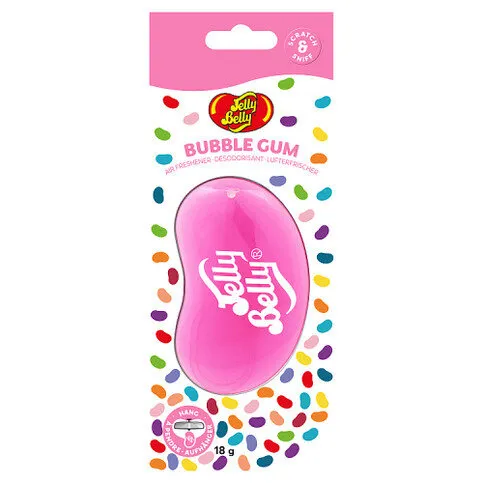 Jelly Belly Hanging Gel Car Air Freshener Bubblegum 18g
