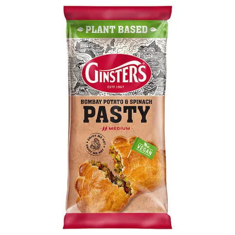 Ginsters Bombay Potato & Spinach Pasty 180g
