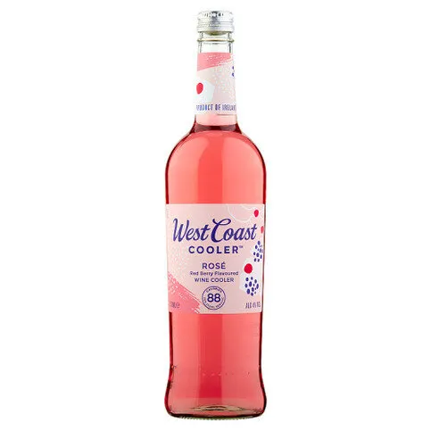 West Coast Cooler Rosé Red Berry Flavoured Wine Cooler 75cl