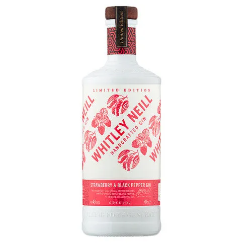 Whitley Neill Limited Edition Strawberry & Black Pepper Gin 70cl
