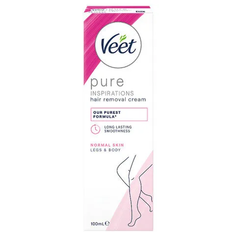 Veet Pue Inspirations Hair Removal Cream Legs and Body Normal Skin 100ml