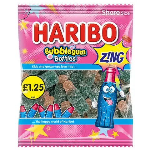 HARIBO Bubblegum Bottles 140g