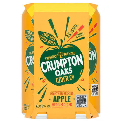 Crumpton Oaks Cider Co Apple Medium Cider 4 x 568ml