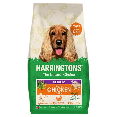 Harringtons Senior Complete Dry Dog Food - Rich in Chicken & Rice, 1.7kg