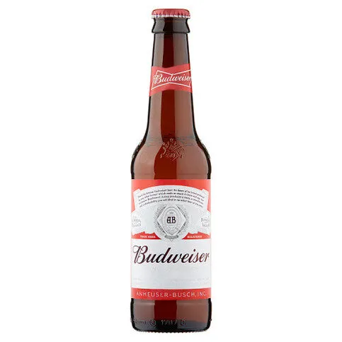 Budweiser Lager Beer Bottle 330ml