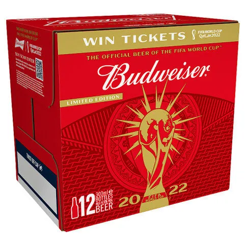 Budweiser Limited Edition Beer 12 x 300ml