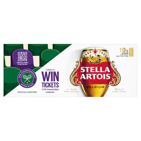Stella Artois Belgium Premium Lager Beer 10 x 440ml