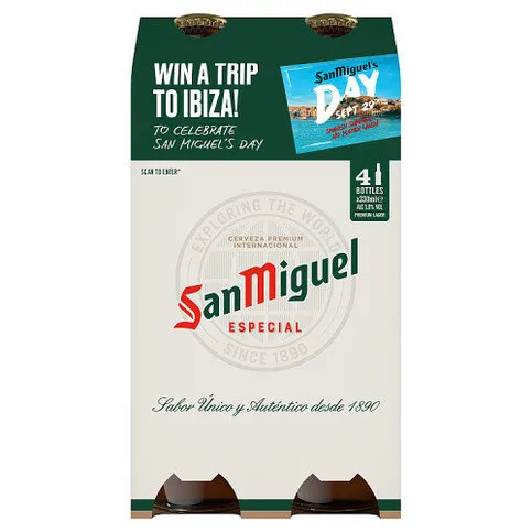 San Miguel Especial Premium Lager 4 x 330ml