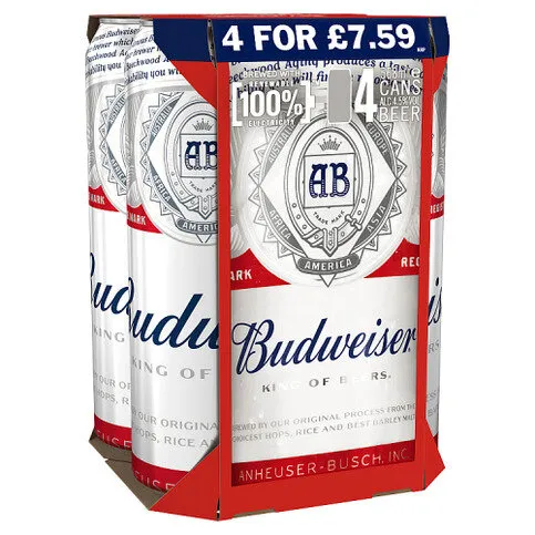 Budweiser 4 x 568ml