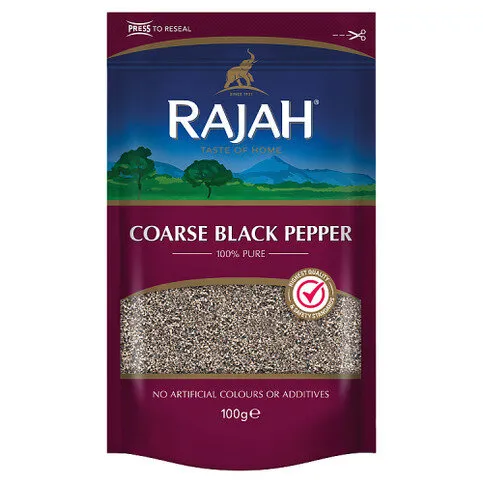 Rajah Coarse Black Pepper 100g