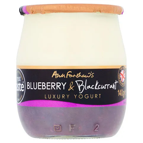 Ann Forshaw's Blueberry & Blackcurrant Luxury Yogurt 140g