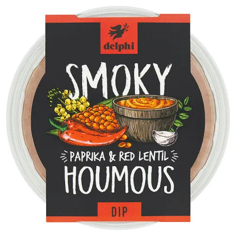 Delphi Smoky Paprika & Red Lentil Houmous Dip 170g