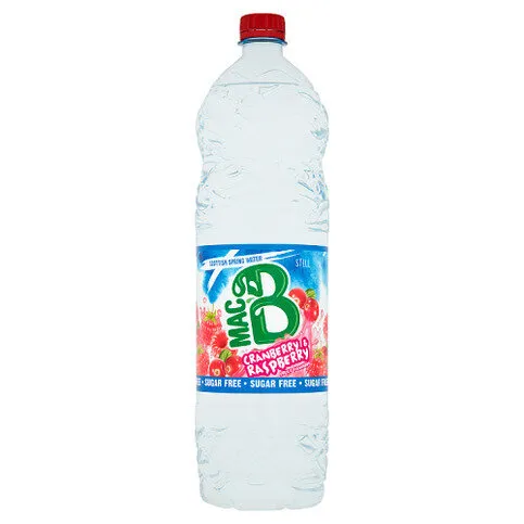 Mac B Sugar Free Still Cranberry & Raspberry Fruit Flavoured Scottish Spring Water 1.5L