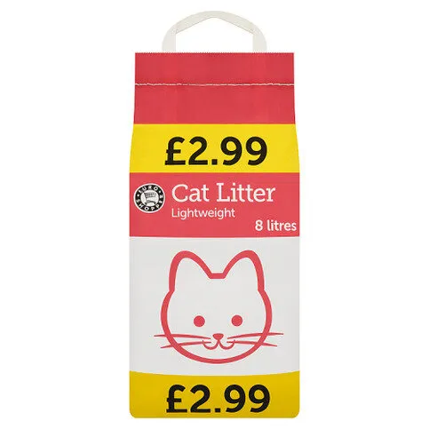 Euro Shopper Lightweight Cat Litter 8 Litres