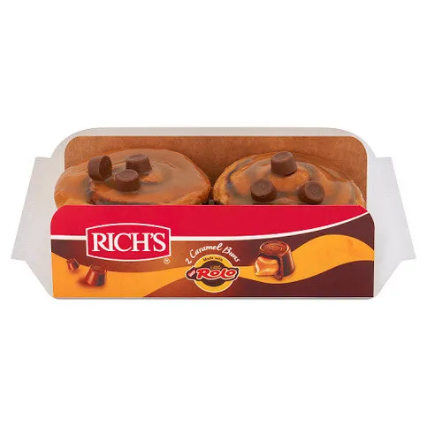 Rich's 2 Caramel Buns Made With Little Rolo