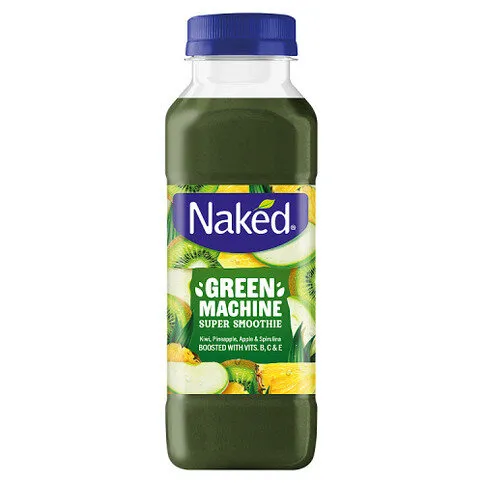 Naked Green Machine Kiwi, Pineapple, Apple & Spirulina Super Smoothie 300ml
