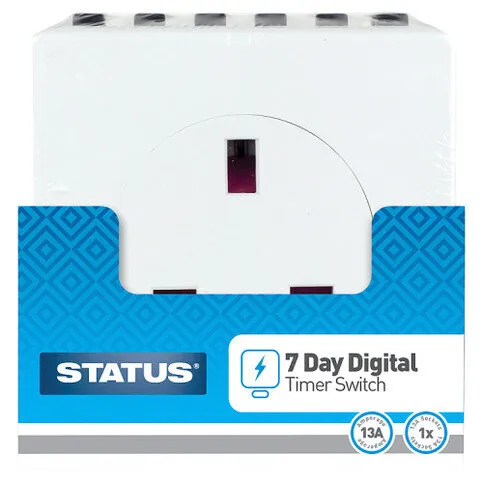 Status 7 Day Digital Timer Switch