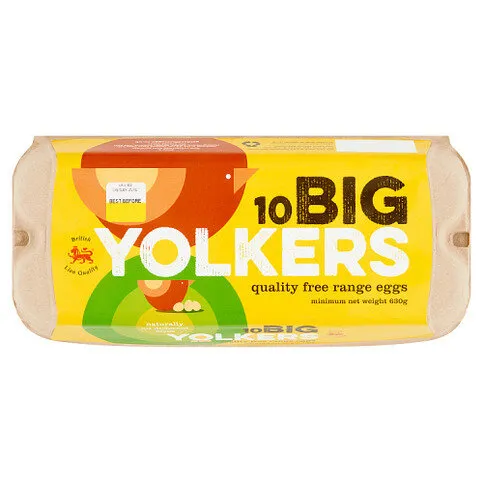 10 Big Yolkers 630g