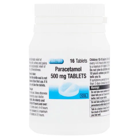 Aspar Paracetamol 500mg Tablets 16 Tablets