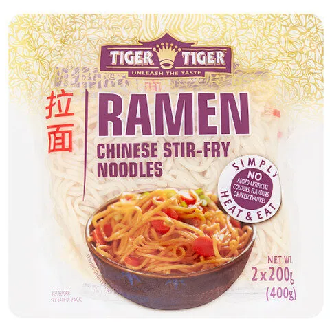 Tiger Tiger Ramen Chinese Stir-fry Noodles 2 X 200g (400g)