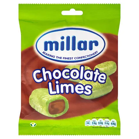 Millar Chocolate Limes 180g