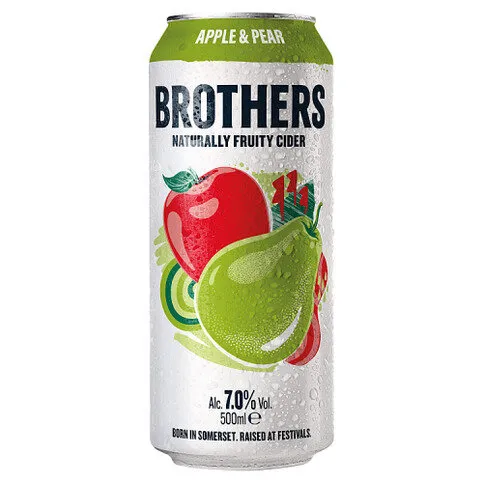 Brothers Apple & Pear Naturally Fruity Cider 500ml