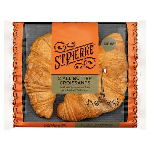 St Pierre 2 All Butter Croissants
