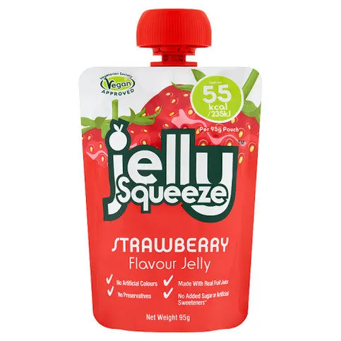 JellySqueeze Strawberry Flavour Jelly 95g
